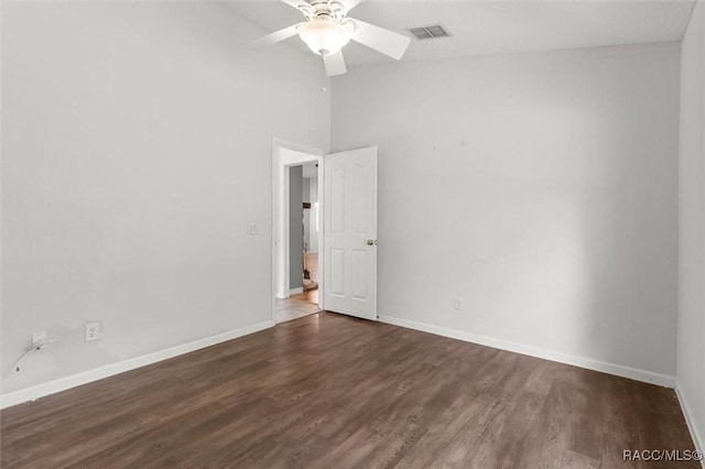 4491 W Stable Ct, Beverly Hills, FL 34465 - spare room featuring a ceiling fan and wood finished floors