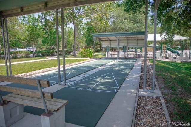4496 N Elkcam Blvd, Beverly Hills, FL 34465 - view of home's community with shuffleboard