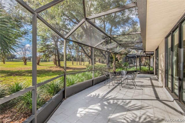 view of sunroom / solarium