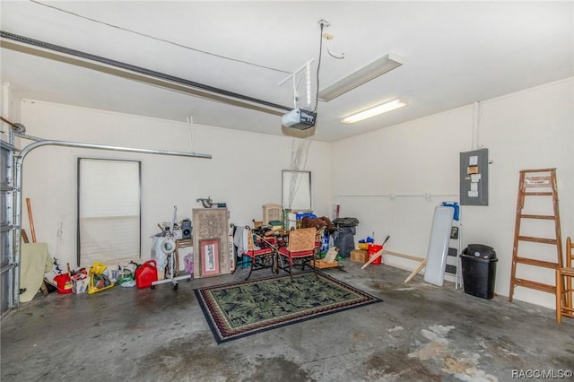 3356 N Bent Tree Pt, Lecanto, FL 34461 - garage featuring electric panel and a garage door opener