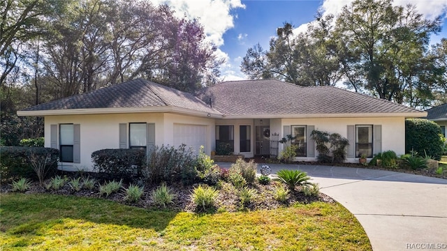 ranch-style house with a garage