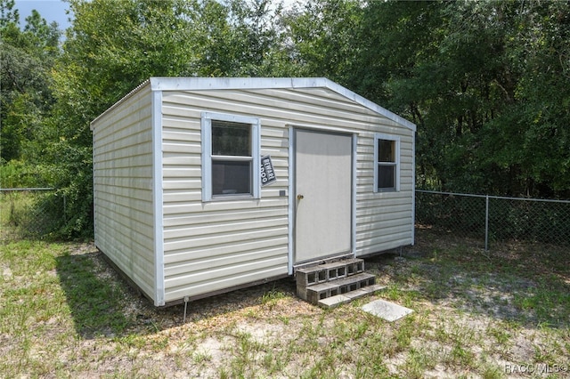 view of outbuilding