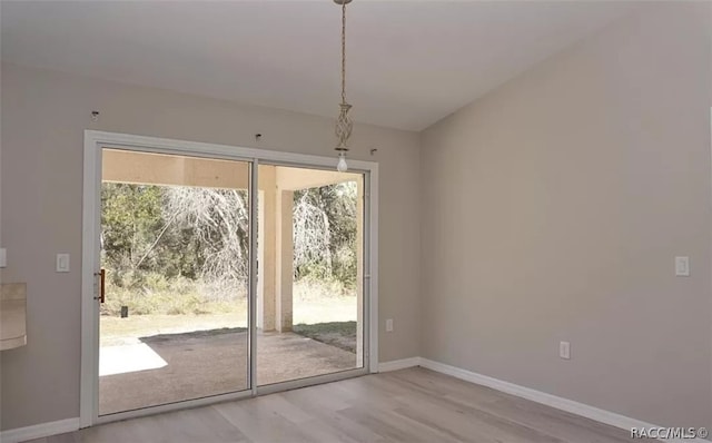 entryway featuring light hardwood / wood-style floors