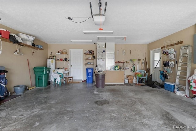 1491 N Chapelcross Loop, Crystal River, FL 34429 - garage featuring water heater and a garage door opener