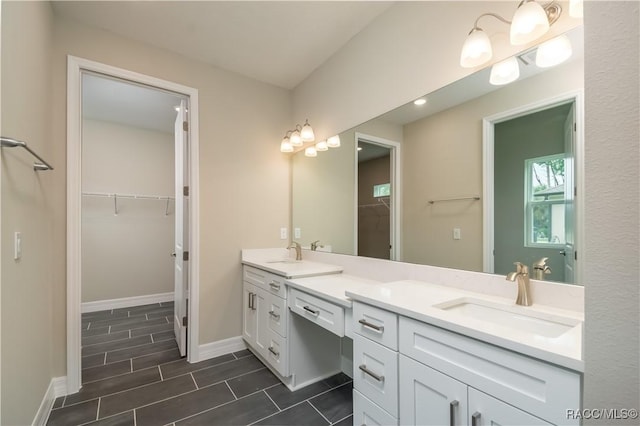 bathroom with vanity