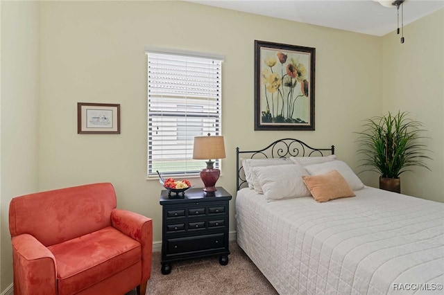 bedroom featuring carpet flooring