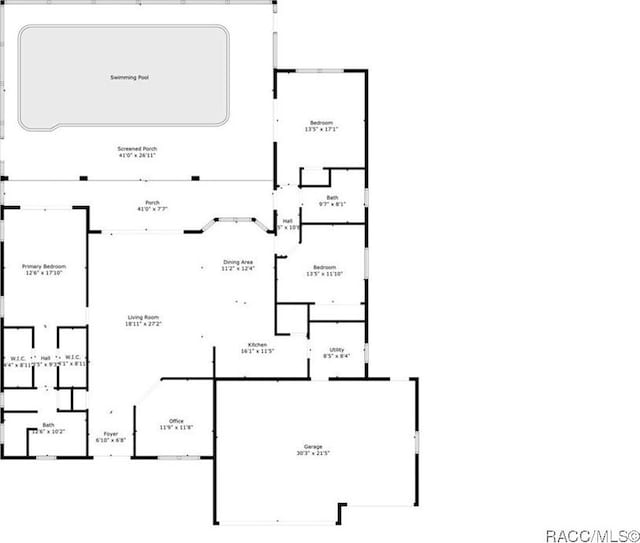 374 W Wason St, Citrus Springs, FL 34434 - view of floor plan / room layout