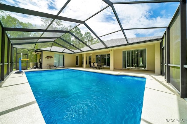 374 W Wason St, Citrus Springs, FL 34434 - outdoor pool featuring a patio and a lanai