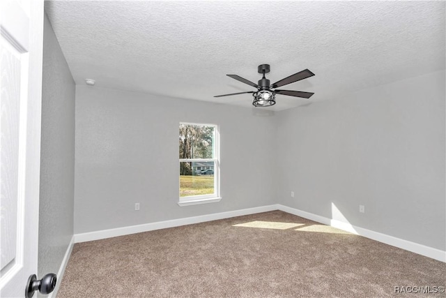 4065 SW 5th Ave, Ocala, FL 34471 - empty room featuring a textured ceiling, ceiling fan, and carpet flooring