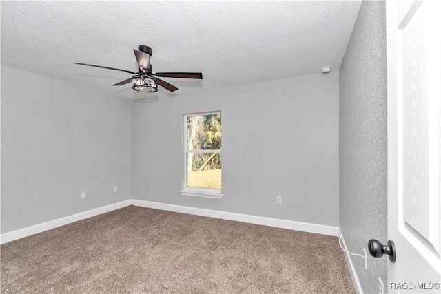 4065 SW 5th Ave, Ocala, FL 34471 - empty room featuring ceiling fan, carpet, and a textured ceiling