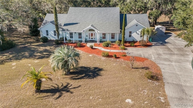 view of cape cod home