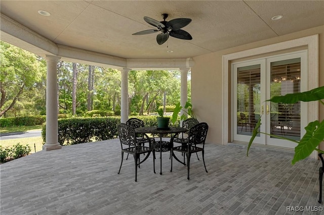 4160 W Bonanza Dr, Beverly Hills, FL 34465 - sunroom / solarium featuring french doors