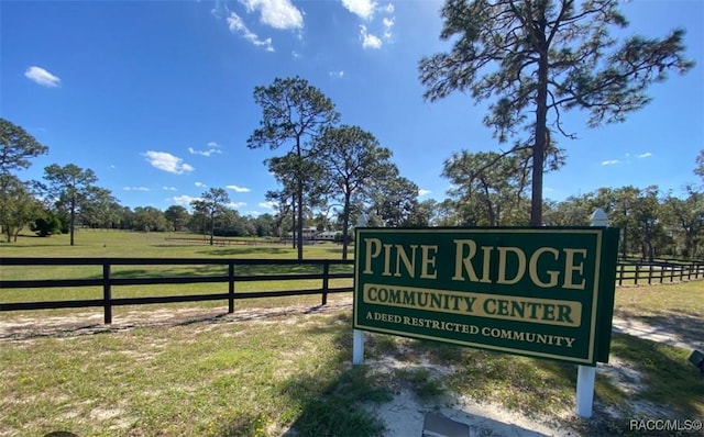 4160 W Bonanza Dr, Beverly Hills, FL 34465 - community sign with a rural view