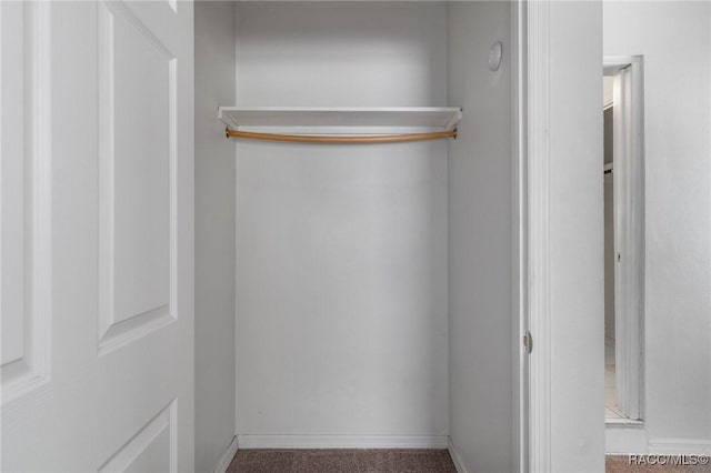view of closet