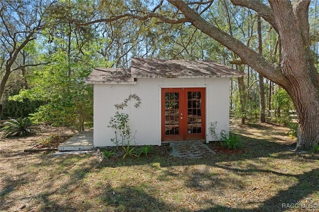 view of outbuilding featuring an outbuilding