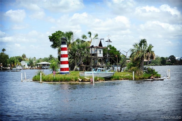 view of water feature