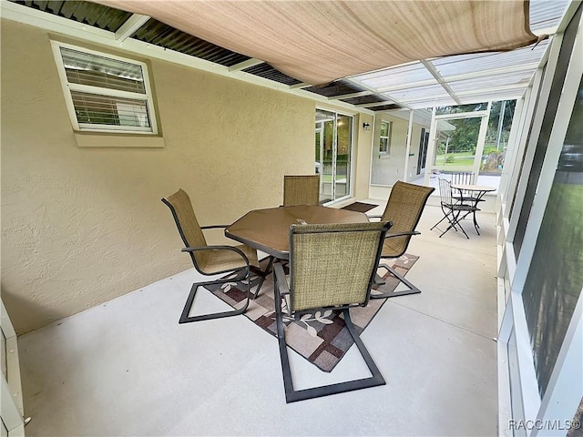 view of patio / terrace featuring outdoor dining area