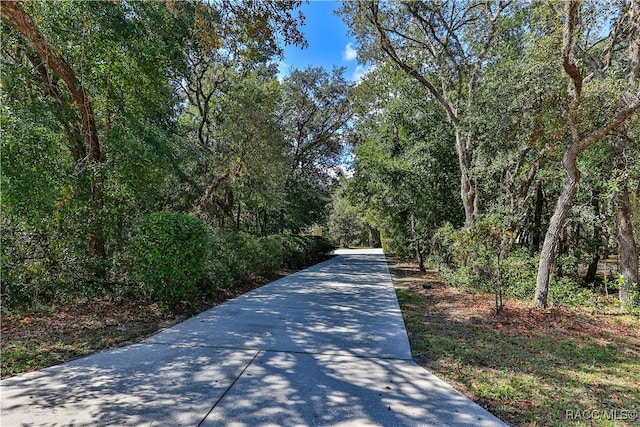 view of road