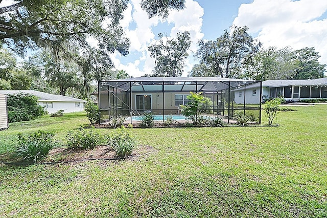 exterior space featuring a lanai