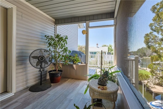 view of sunroom / solarium