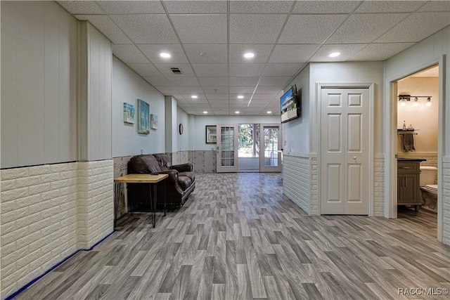 community lobby with visible vents