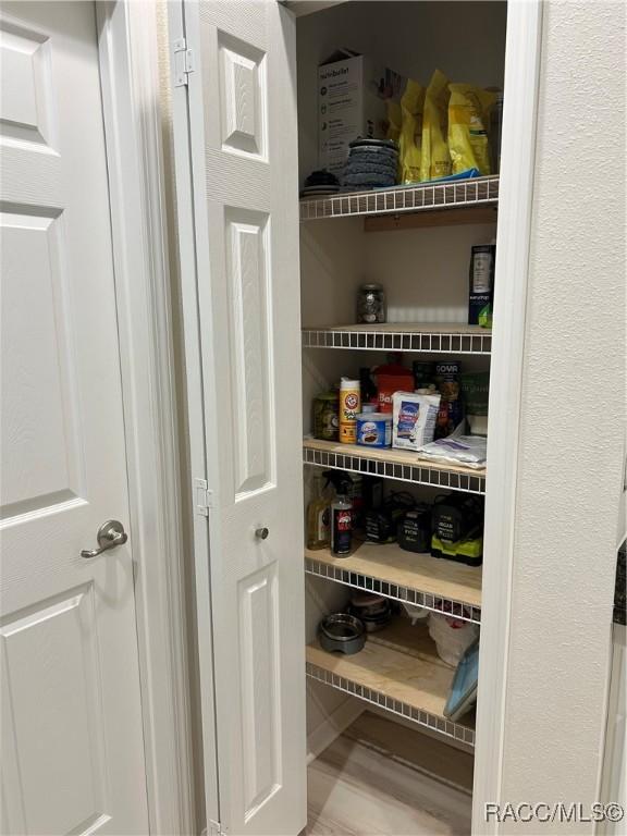 view of pantry