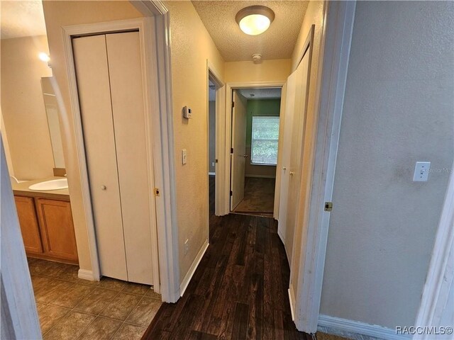 bathroom with a shower with door