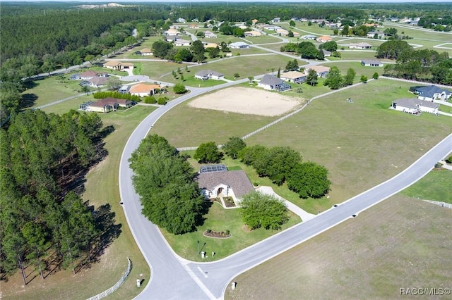 drone / aerial view featuring a residential view