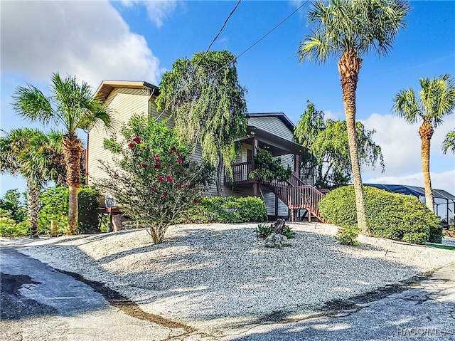 obstructed view of property featuring stairs