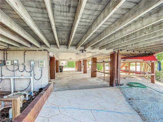 view of horse barn