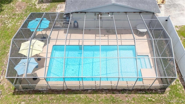 53 S Columbus St, Beverly Hills, FL 34465 - view from above of property with a pool