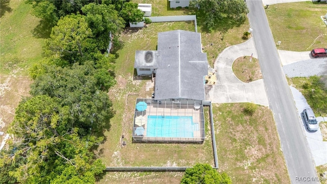 53 S Columbus St, Beverly Hills, FL 34465 - drone / aerial view of a pool
