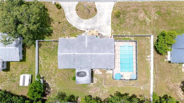 53 S Columbus St, Beverly Hills, FL 34465 - aerial view of a pool