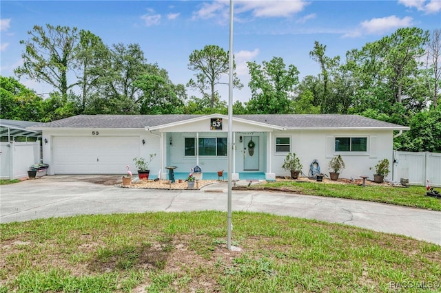 53 S Columbus St, Beverly Hills, FL 34465 - ranch-style house featuring concrete driveway and an attached garage