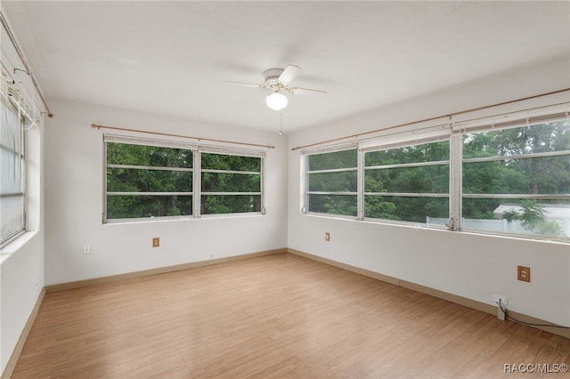 53 S Columbus St, Beverly Hills, FL 34465 - unfurnished room featuring ceiling fan and wood finished floors