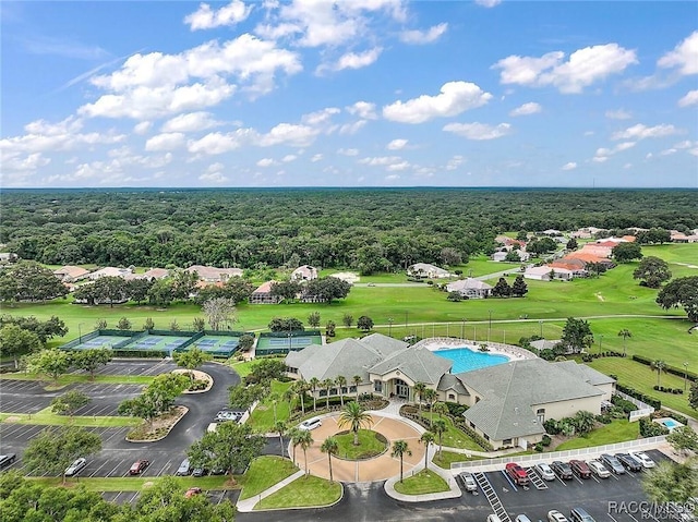 1576 N Eagle Ridge Path, Hernando, FL 34442 - bird's eye view of a heavily wooded area and a golf club