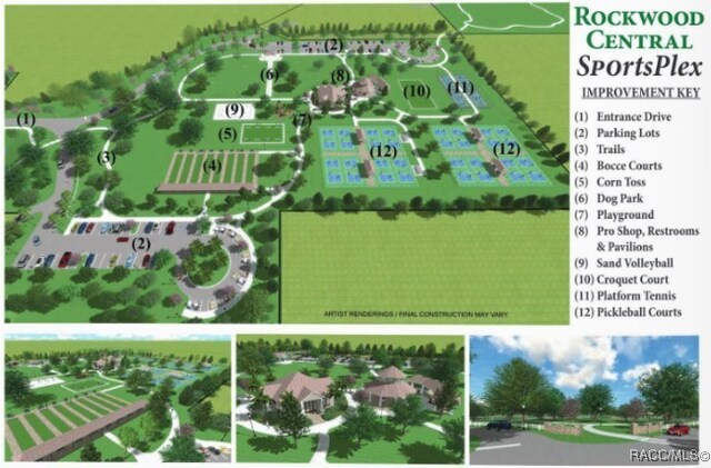 1576 N Eagle Ridge Path, Hernando, FL 34442 - map / location with property parcel outlined