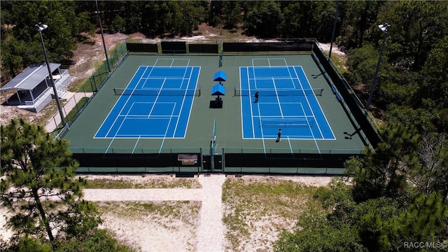 view of sport court