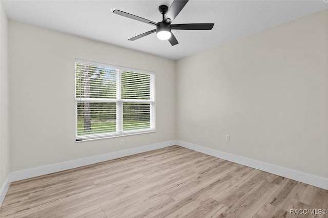2828 E Celina St, Inverness, FL 34453 - spare room featuring light wood-type flooring and a ceiling fan