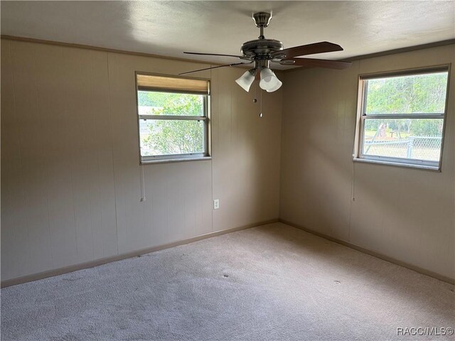 438 S Camillia Ave, Crystal River, FL 34429 - carpeted spare room featuring ceiling fan and baseboards