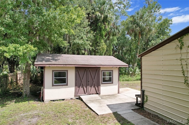 view of outbuilding