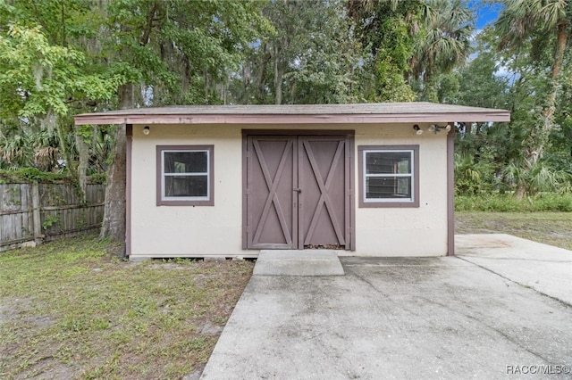 view of outbuilding