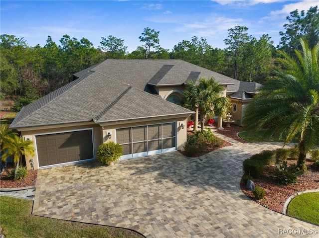 view of ranch-style home