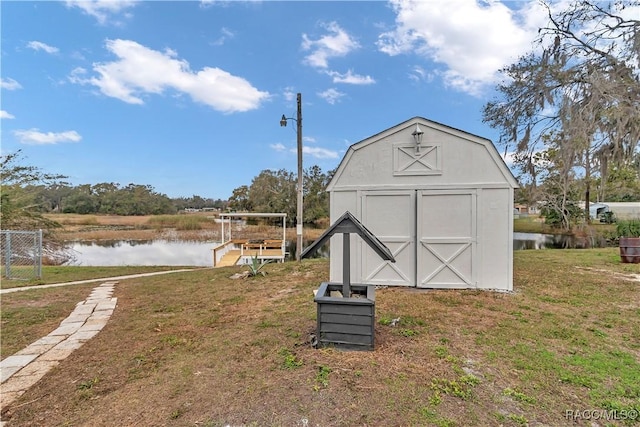 9019 E Gulf To Lake Hwy, Inverness, FL 34450 - view of shed featuring a water view