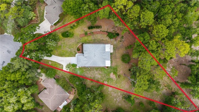 19028 SW 101st Pl, Dunnellon, FL 34432 - aerial view of property's location featuring property boundaries highlighted