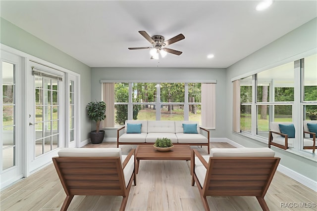 19028 SW 101st Pl, Dunnellon, FL 34432 - sunroom / solarium featuring french doors
