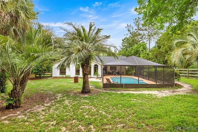 4357 N Indianhead Rd, Hernando, FL 34442 - view of pool with glass enclosure