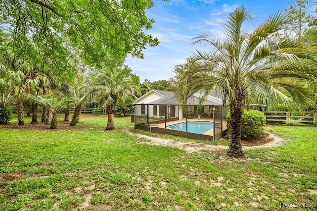 4357 N Indianhead Rd, Hernando, FL 34442 - outdoor pool with a lanai