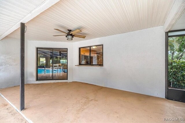 4357 N Indianhead Rd, Hernando, FL 34442 - view of patio / terrace with a ceiling fan