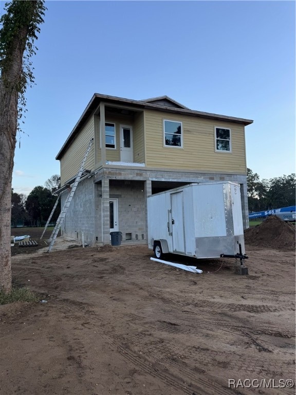 view of rear view of property